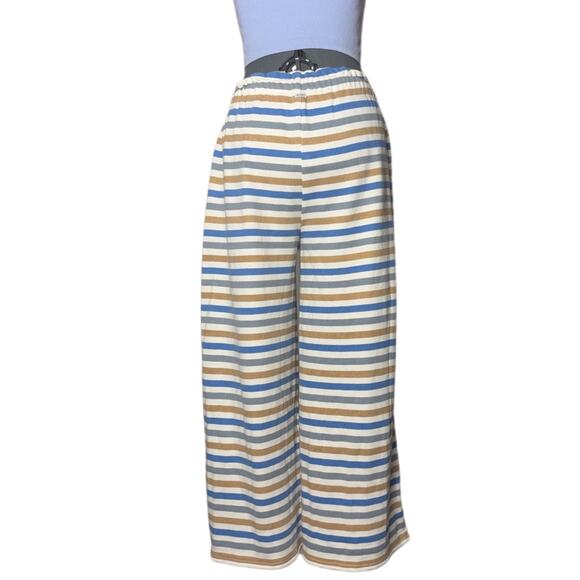 sisstrevolution striped wide leg pants Clearwater knit women's size medium - Picture 3 of 12